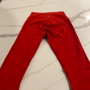 Lululemon red align leggings